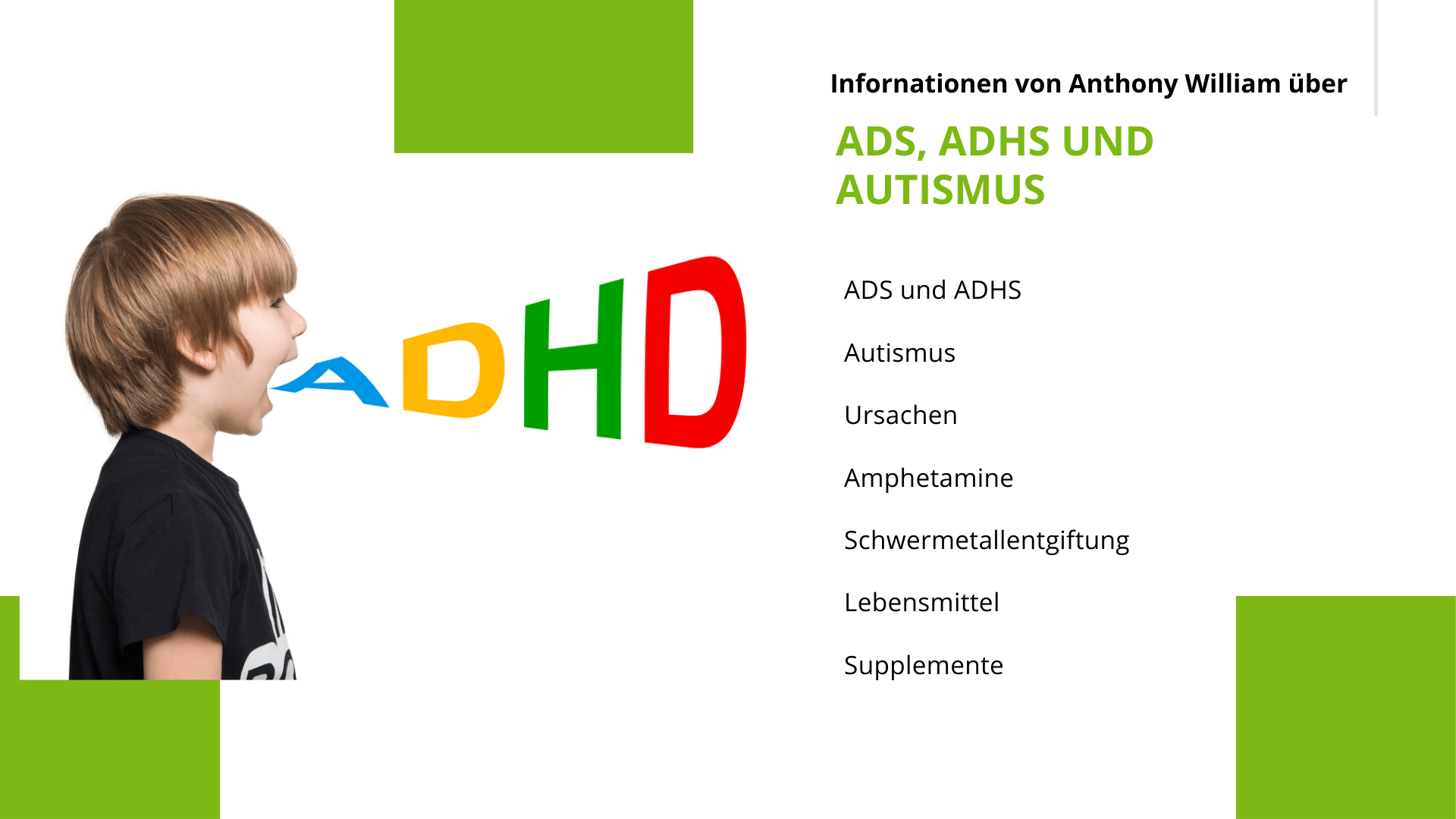 ADHS und Autismus Anthony William (1)